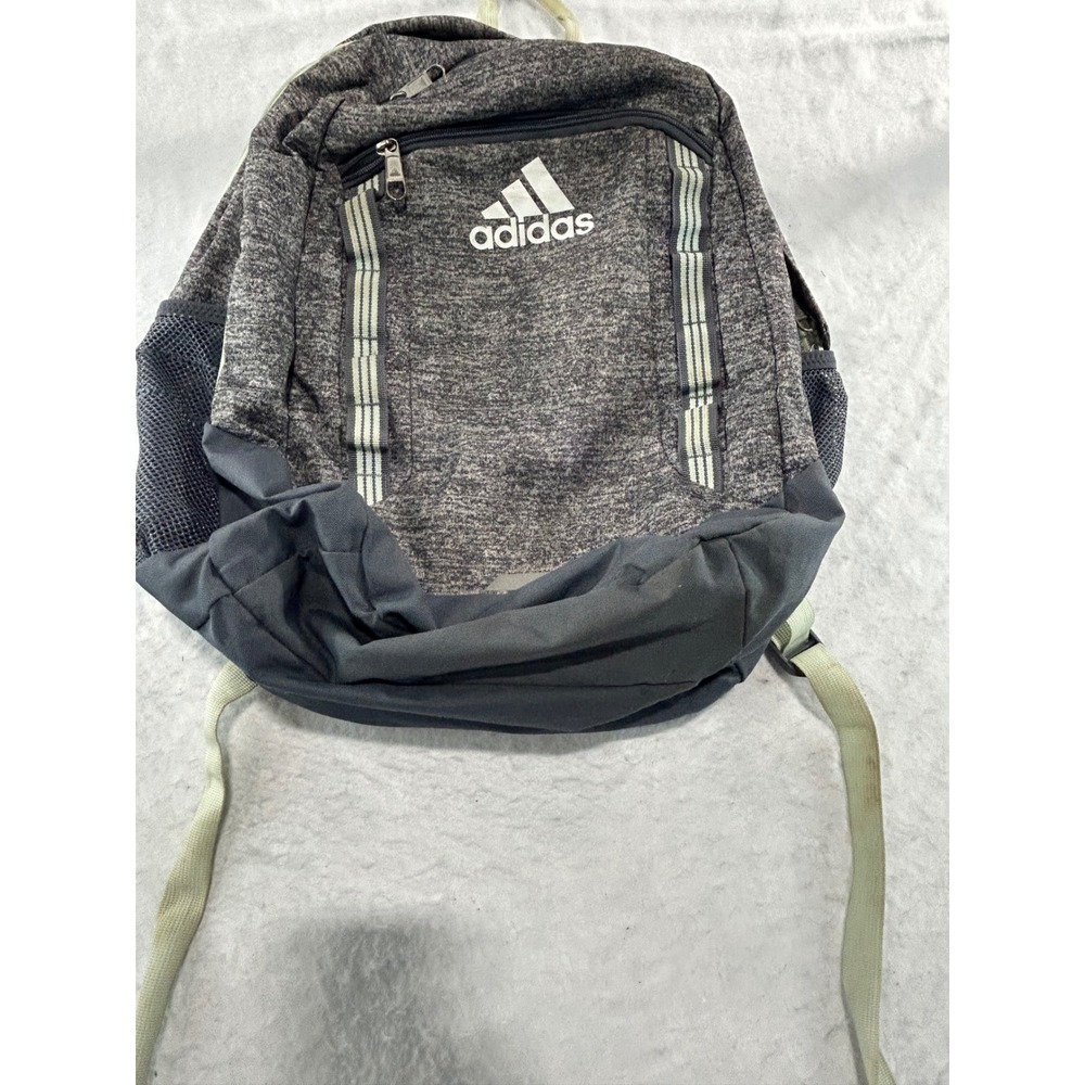 Adidas LoadSpring Backpack Gray Heather Charcoal School Travel Bag Free Shipping